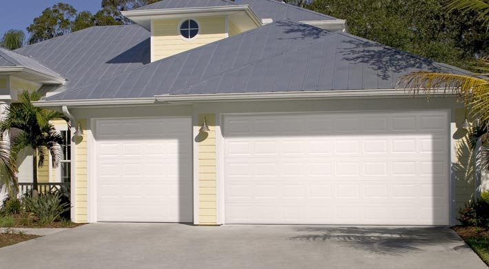 Midwest Garage Door Supplier, Flush Panel Garage Door White